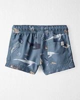 Baby Recycled Ocean-Print Swim Trunks