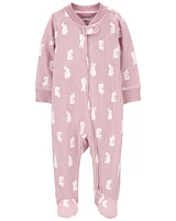 Baby Bunny 2-Way Zip Thermal Sleeper Pyjamas