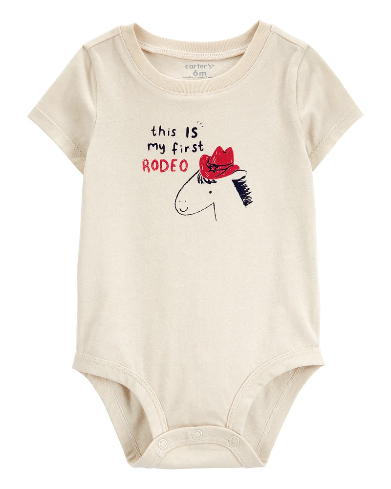 Baby My First Rodeo Short-Sleeve Bodysuit