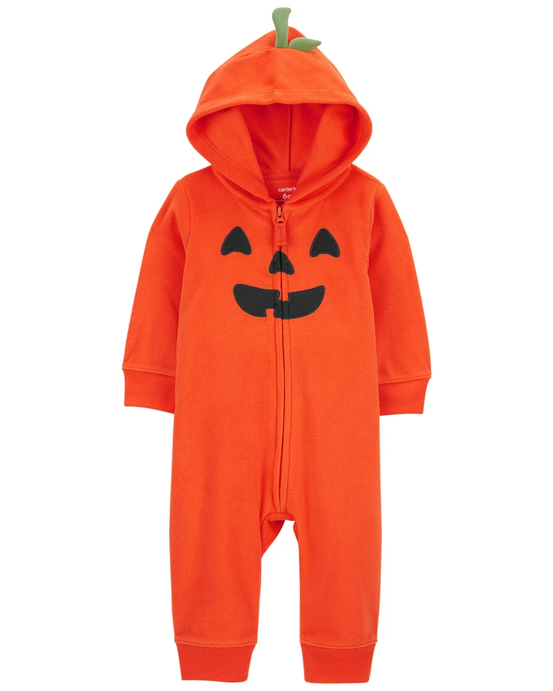 Baby Halloween Jack-O-Lantern Hooded Jumpsuit