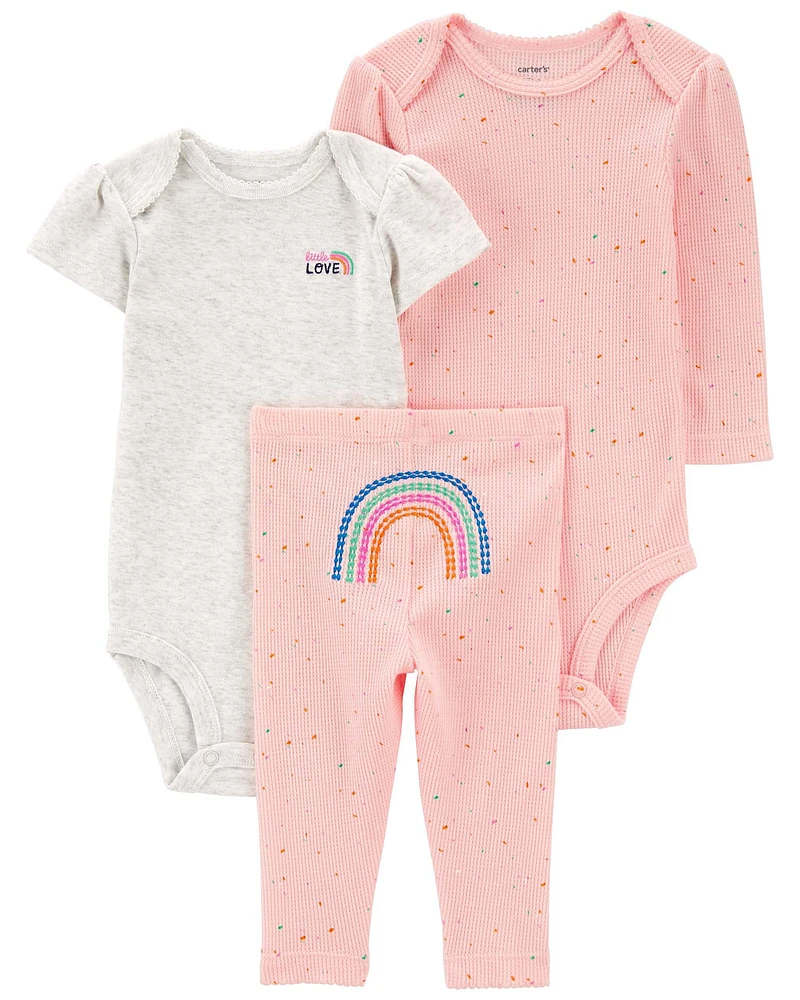 Baby 3-Piece Rainbow Little Character Set