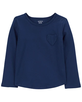 Toddler Heart Long-Sleeve Jersey Tee