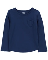 Toddler Heart Long-Sleeve Jersey Tee