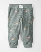 Baby Organic Cotton Waffle Knit Set Magical Rainbow Print