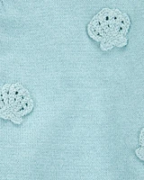 Baby 2-Piece Crochet Sweater Knit Tank & Diaper Cover Set