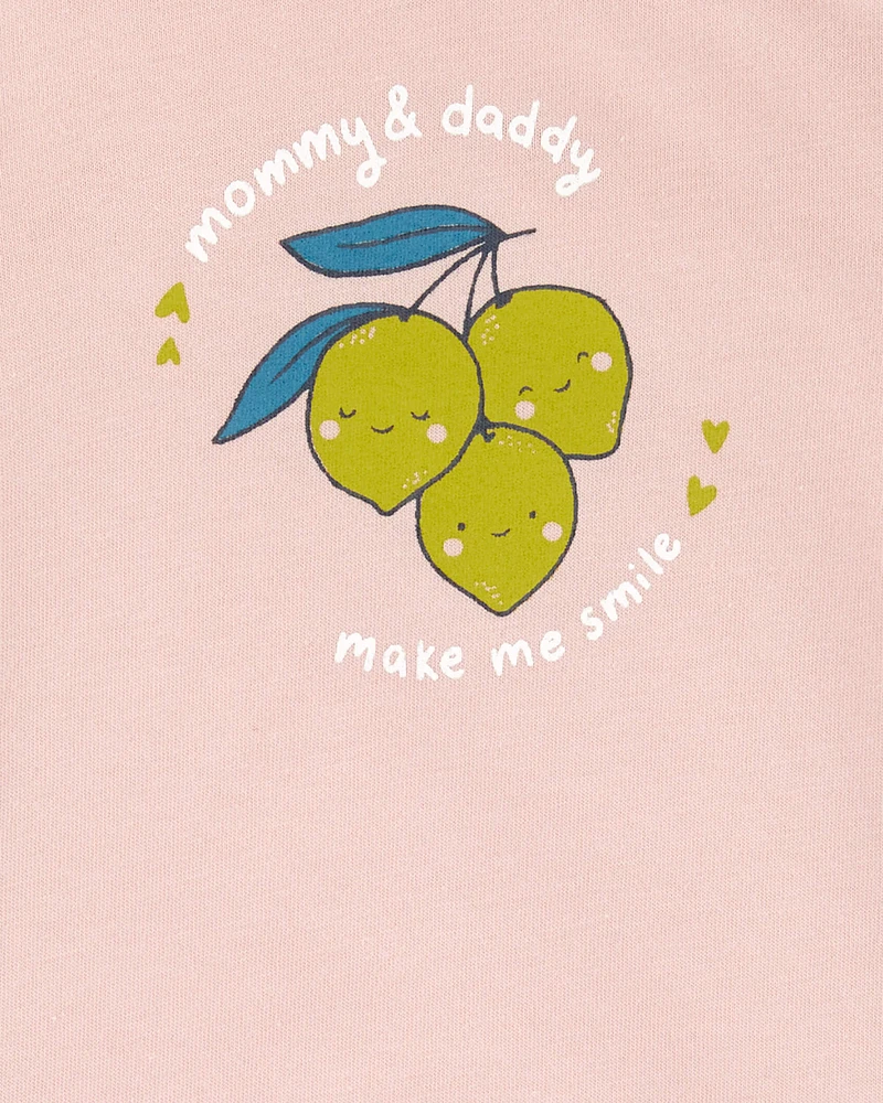 Baby Lemons Mommy & Daddy Long-Sleeve Bodysuit