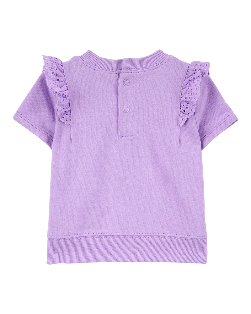Baby 3-Piece Flutter Outfit Set - Purple