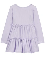 Toddler Tiered Ribbed Dress