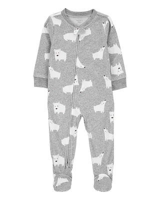 Baby 1-Piece Polar Bear Fleece Footie Pyjamas