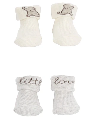 2-Pack "Little Love" Baby Socks 
