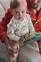 Baby Organic Cotton Holiday Print Pajamas Set