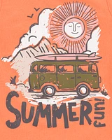 Baby Summer Graphic Tank - Orange