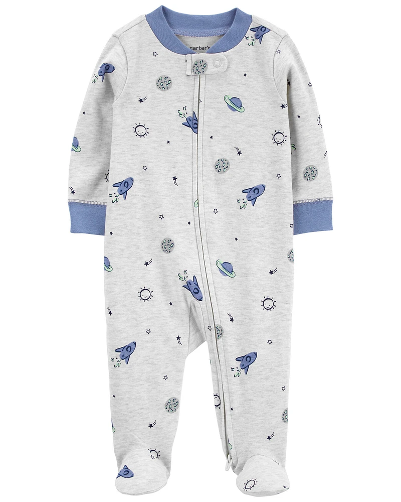 Baby Planet 2-Way Zip Cotton Blend Sleeper