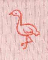 Toddler Flamingo Ribbed Tank Top