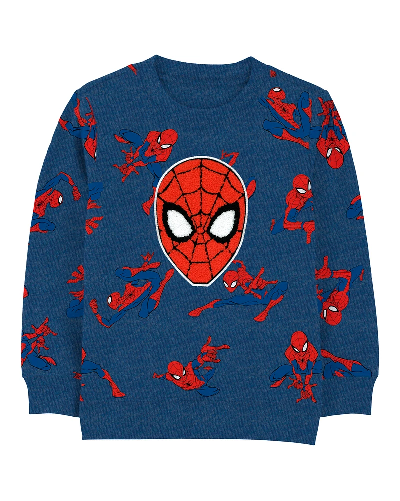 Kid Spider-Man Pullover - Navy