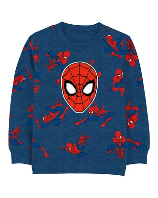 Kid Spider-Man Pullover - Navy