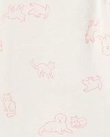 4-Pack Puppy Long Sleeve Bodysuits