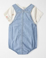 Baby Organic Cotton Chambray Bubble Set