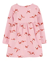 Toddler Fox Jersey Dress