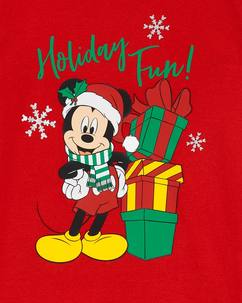 Toddler 2-Piece Christmas Mickey Cotton Pajamas