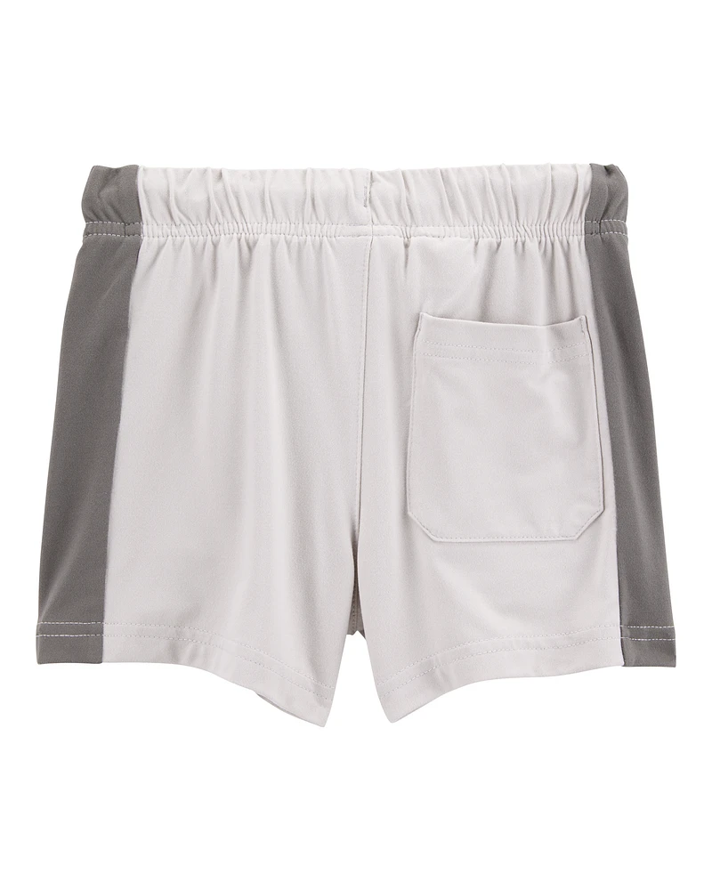 Toddler Solid Knit Shorts - Gray