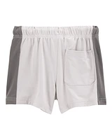 Toddler Solid Knit Shorts - Gray