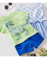 Baby 2-Piece Dinosaur Tee & Short Set