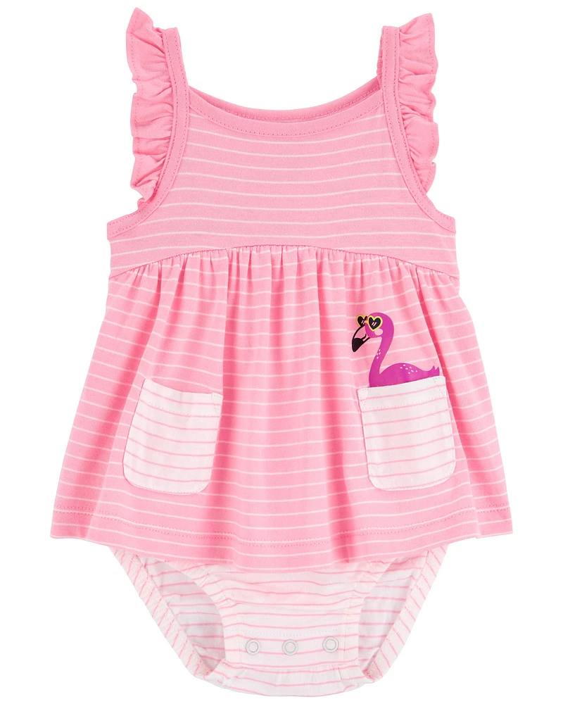 Baby Flamingo Sunsuit