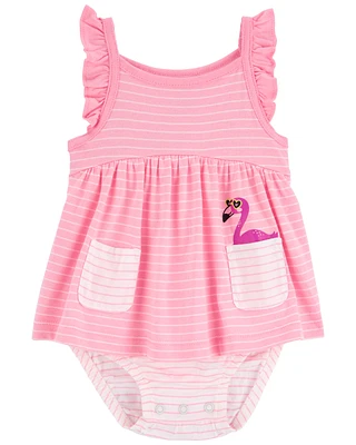 Baby Flamingo Sunsuit