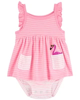 Baby Flamingo Sunsuit