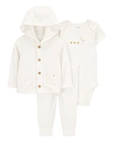 Baby 3-Piece Chick Little Cardigan Set