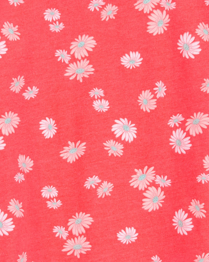 Kid Floral Short-Sleeve Tee - Orange