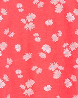 Kid Floral Short-Sleeve Tee - Orange