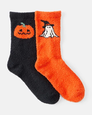 Kid 2-Pack Halloween Chenille Socks