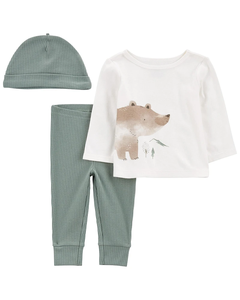 3-Piece Bear Little Outfit Set