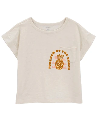 Kid Pineapple Pocket Tee