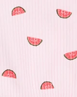 Toddler 2-Piece Watermelon Tank & Short Set - Pink