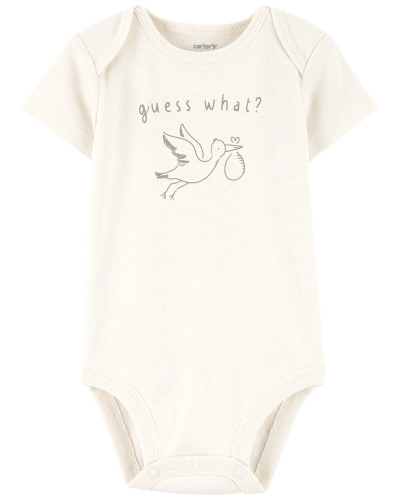 Baby Stork Announcement Bodysuit