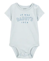 Baby Short-Sleeve Graphic Bodysuit - Blue