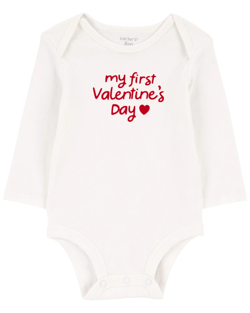 Baby 2-Piece My First Valentine's Day Bodysuit Pant Set