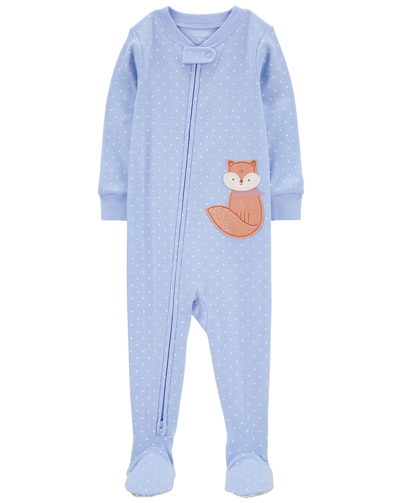 Baby 1-Piece Fox 100% Snug Fit Cotton Footie Pyjamas