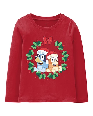 Toddler Bluey Christmas Tee