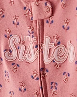 Baby Little Sister 2-Way Zip Cotton Sleeper