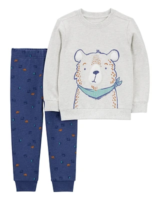 Toddler 2-Piece Bear Tee & Jogger Set