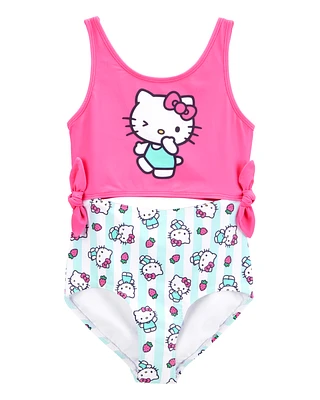 Kid Hello Kitty® 1-Piece Swimsuit - Pink/Blue