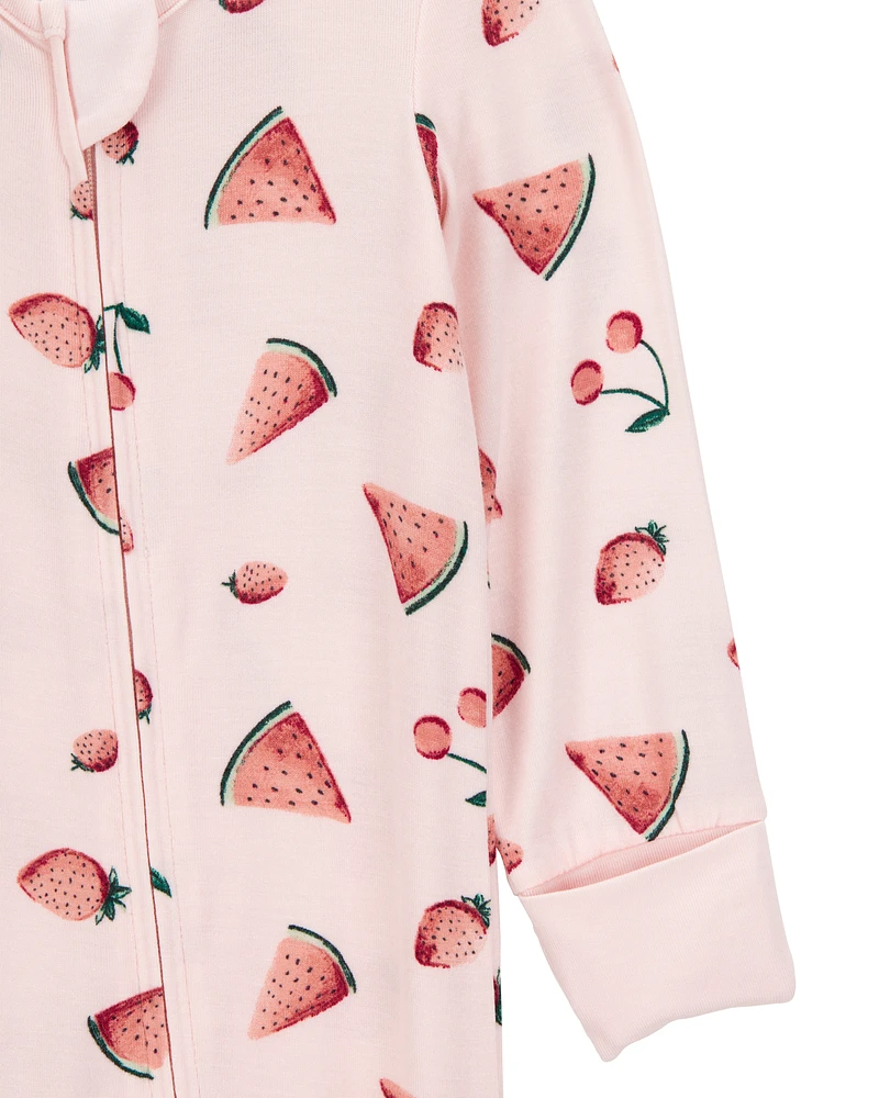 Baby Watermelon 2-Way Zip PurelySoft Footless Sleeper