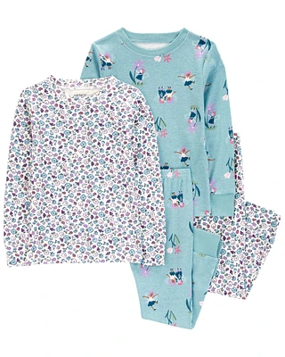 4-Piece Fairy 100% Snug Fit Cotton Pyjamas