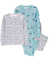 4-Piece Fairy 100% Snug Fit Cotton Pyjamas