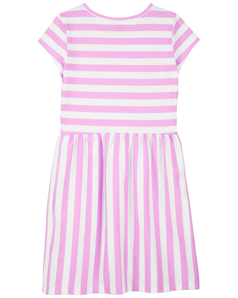 Kid Striped Cotton Dress