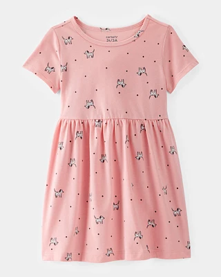 Toddler Dog Print Dress